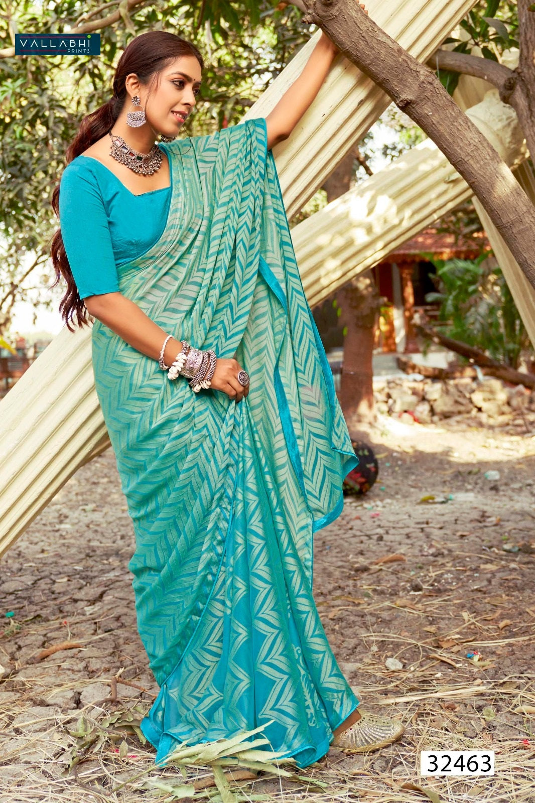 Samisha Vallabhi Prints Georgette Sarees Exporter