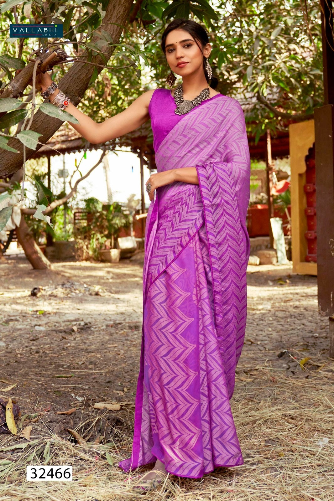 Samisha Vallabhi Prints Georgette Sarees Exporter