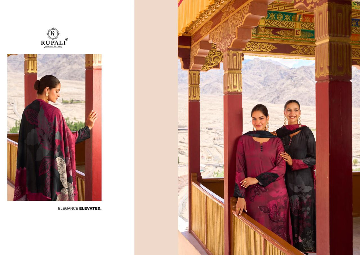 Samithra Rupali Viscose Pashmina Suits Exporter