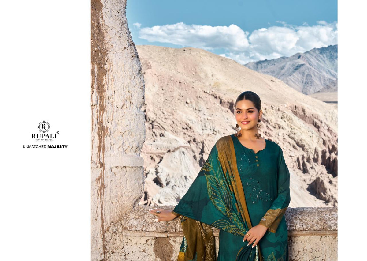 Samithra Rupali Viscose Pashmina Suits Exporter
