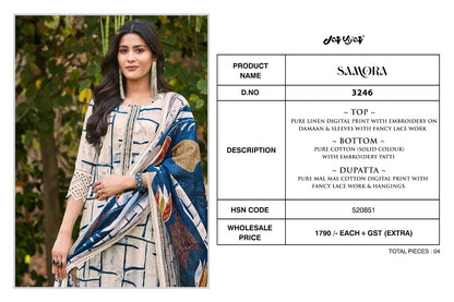 Samora Jay Vijay Pure Linen Pant Style Suits Manufacturer