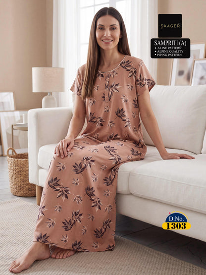 Sampriti A Skager Alpine Night Gowns Wholesaler India