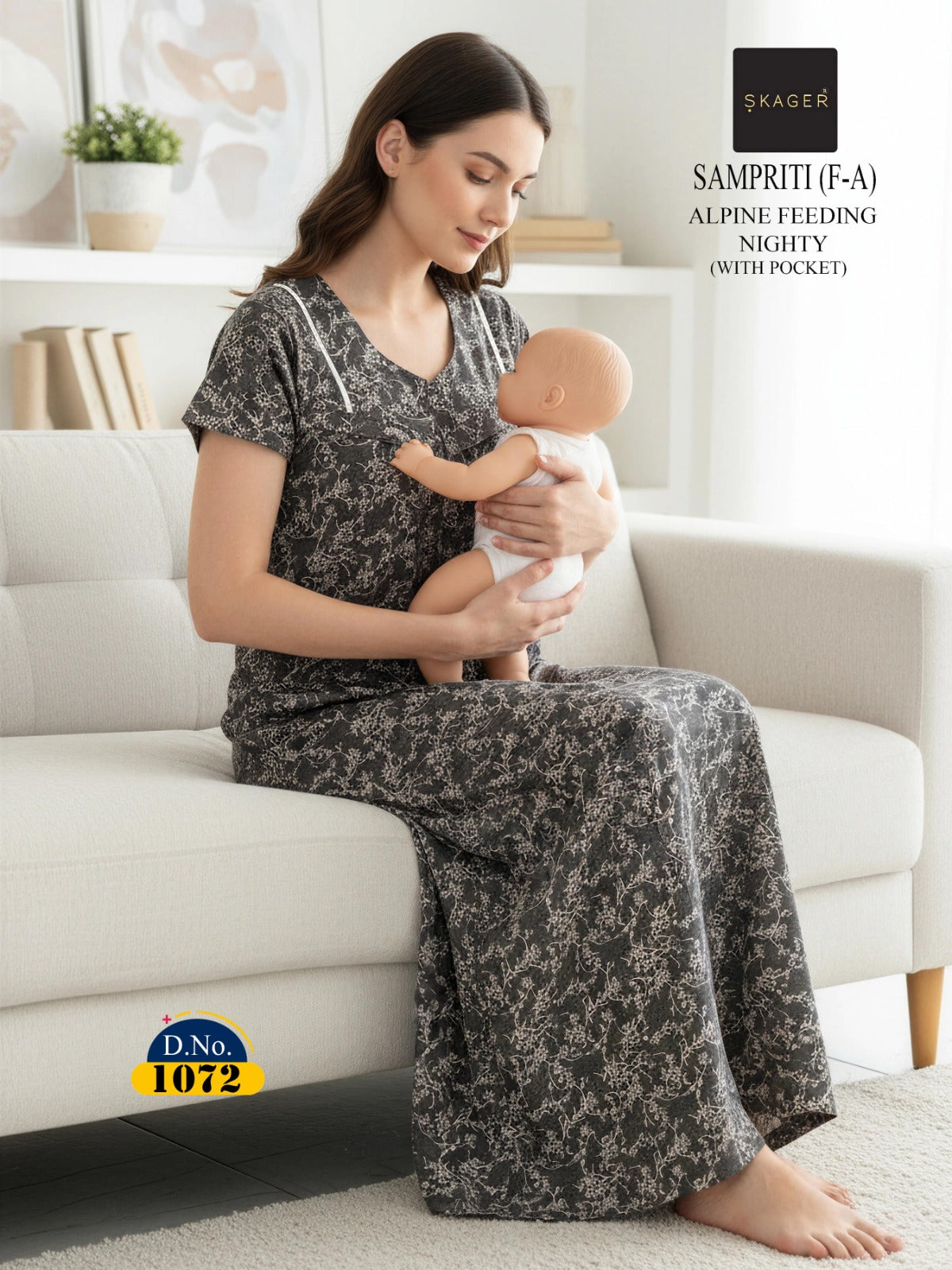 Sampriti Skager Alpine Feeding Night Gown Supplier