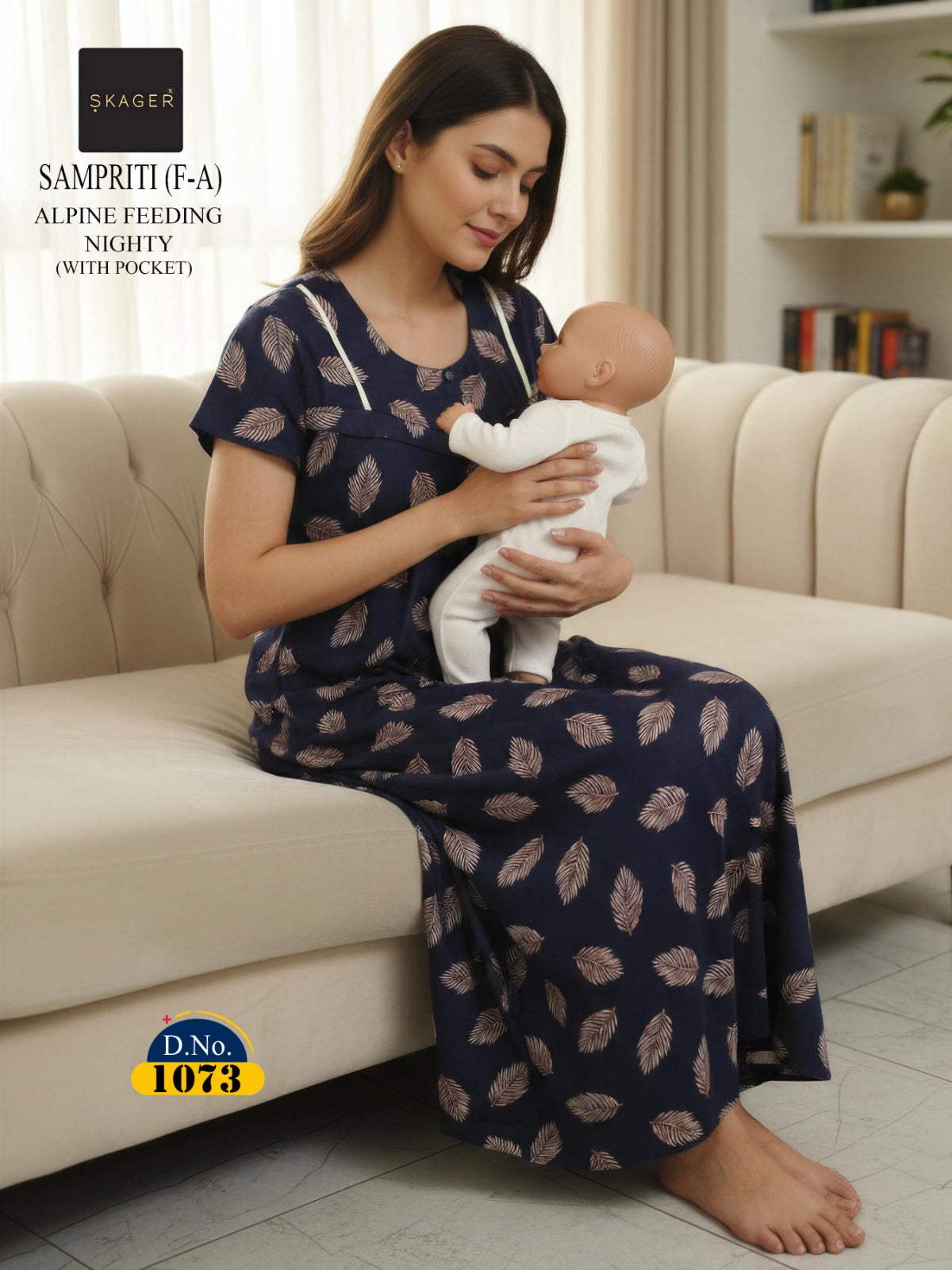 Sampriti Skager Alpine Feeding Night Gown Supplier