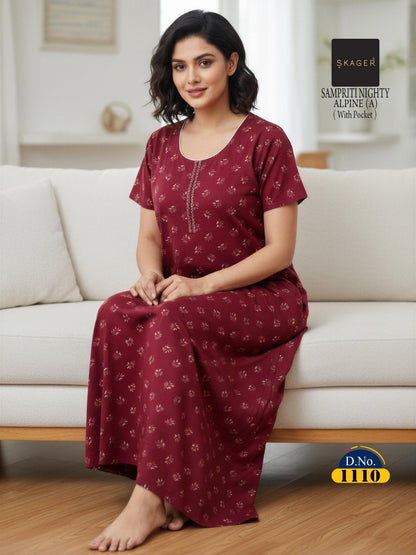 Sampriti Skager Alpine Night Gowns Manufacturer India