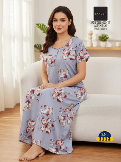 Sampriti Skager Alpine Night Gowns Manufacturer India