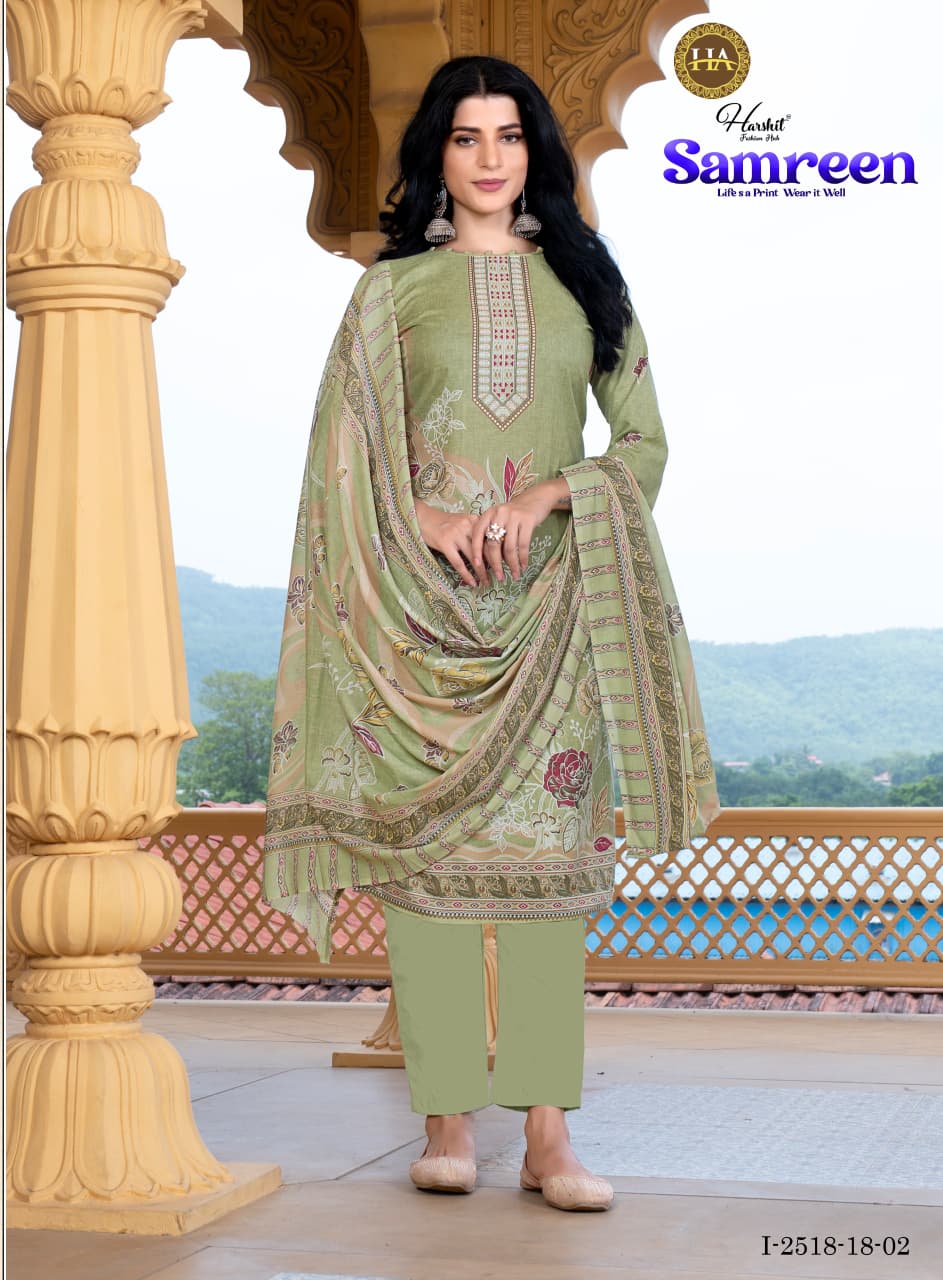 Samreen Harshit Fashion Cambric Karachi Salwar Suits Exporter India