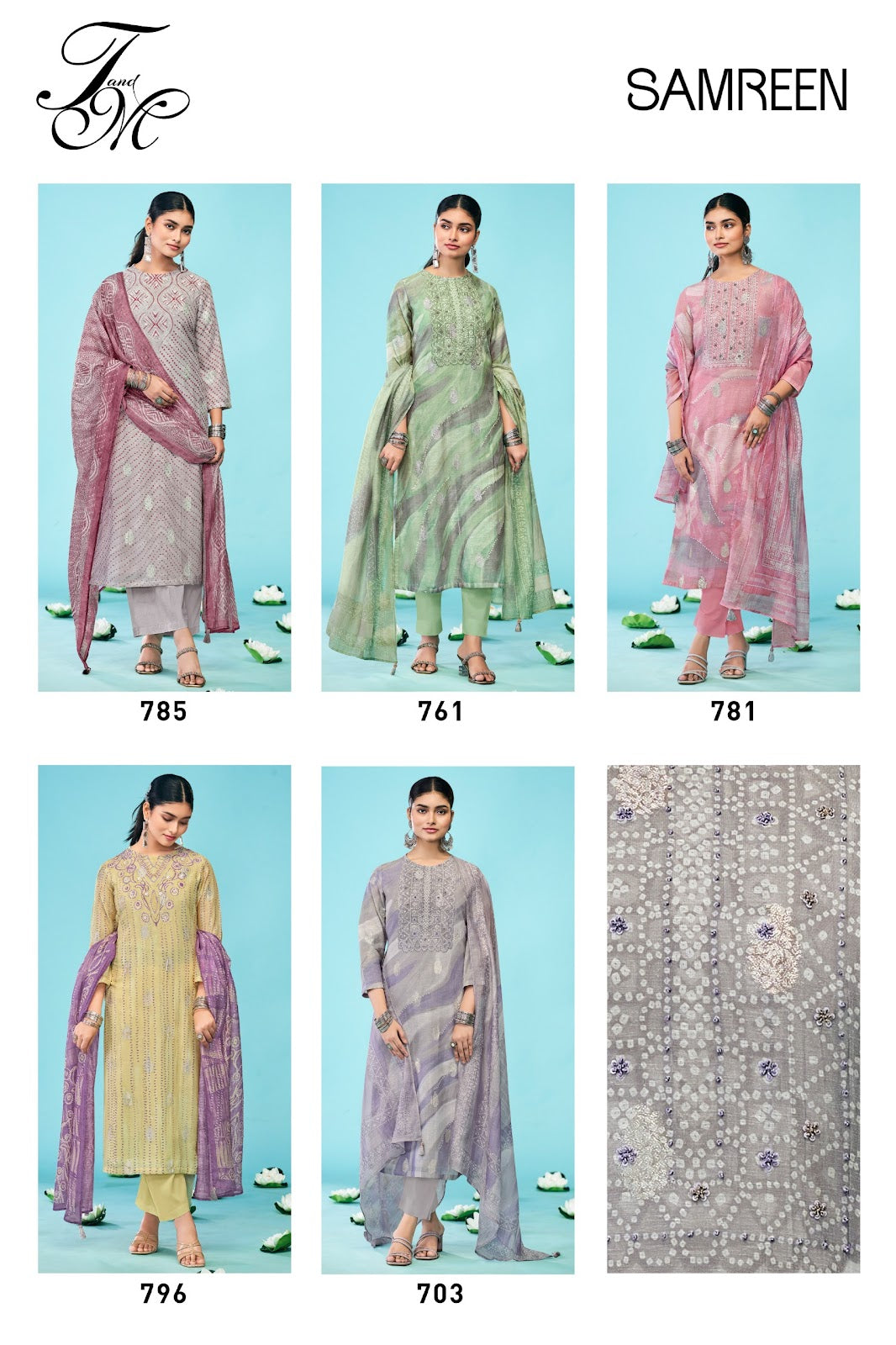 Samreen Tm Pure Linen Pant Style Suits Wholesale Price
