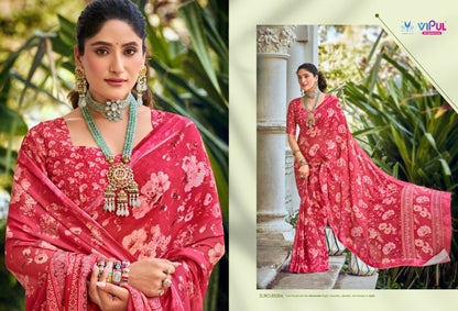 Samriddhi Vipul Georgette Sarees Supplier India