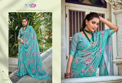 Samriddhi Vipul Georgette Sarees Supplier India