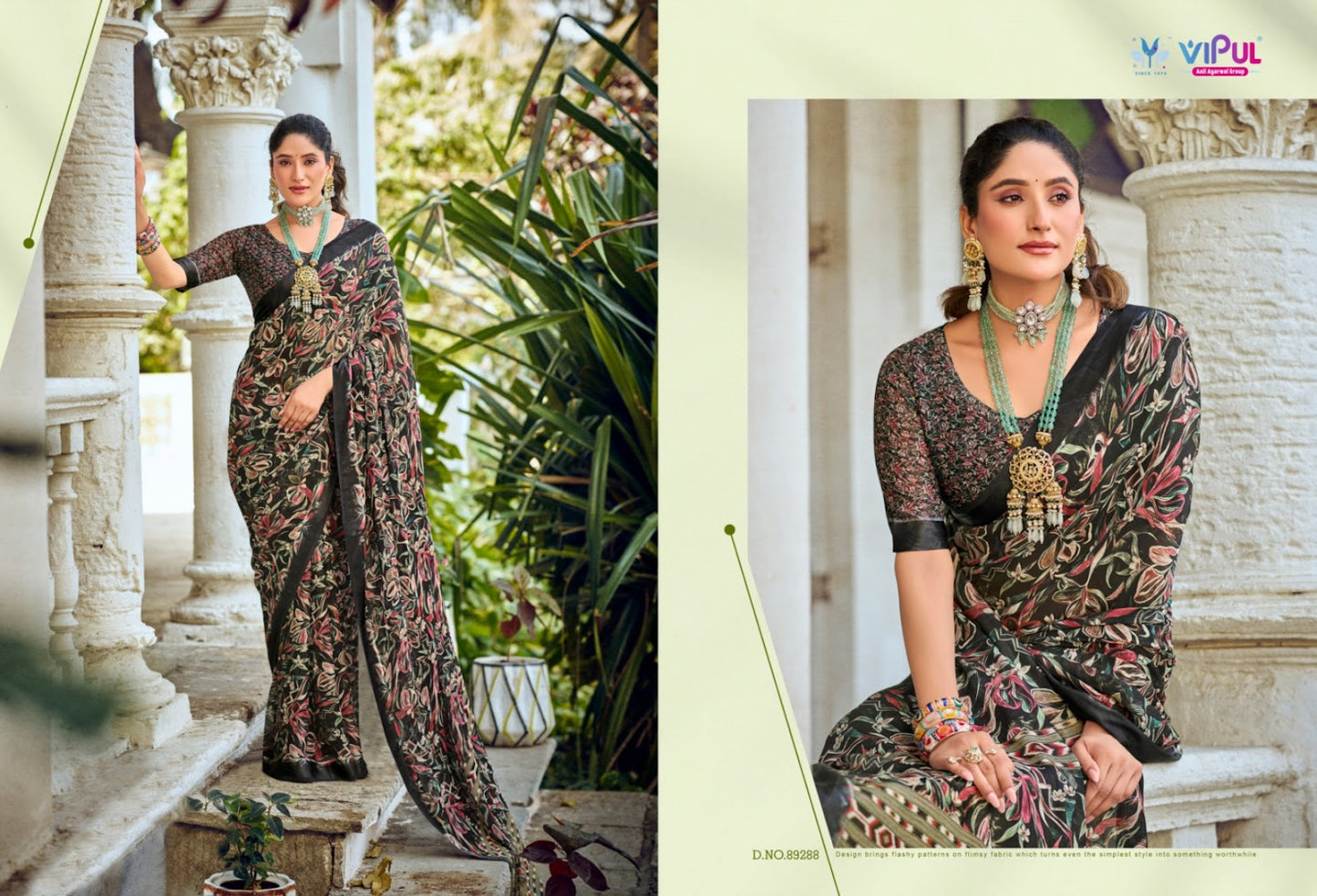 Samriddhi Vipul Georgette Sarees Supplier India