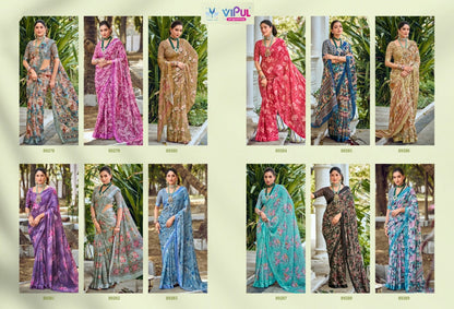 Samriddhi Vipul Georgette Sarees Supplier India