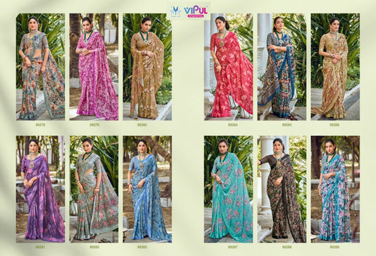 Samriddhi Vipul Georgette Sarees Supplier India