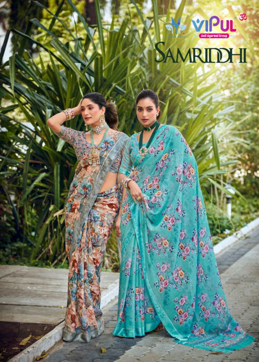 Samriddhi Vipul Georgette Sarees Supplier India