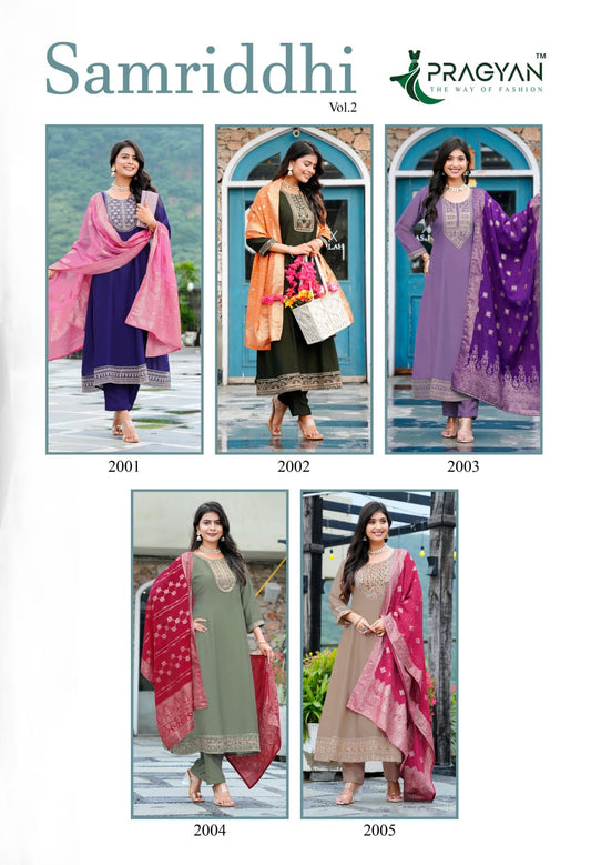 Samriddhi Vol 2 Pragyan Vichitra Readymade Anarkali Suits Exporter India