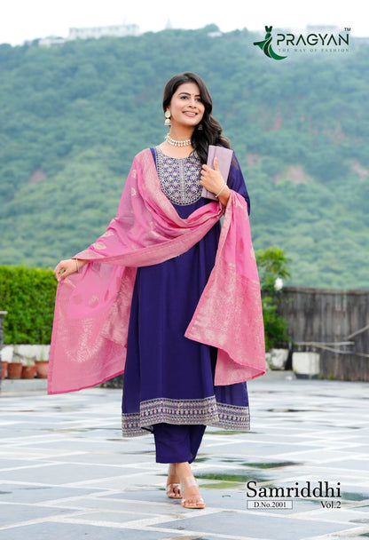 Samriddhi Vol 2 Pragyan Vichitra Readymade Anarkali Suits Exporter India