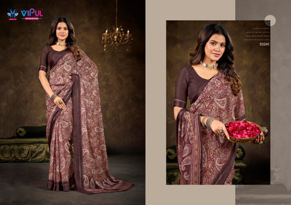 Samriddhi Vol 6 Vipul Dull Moss Sarees Manufacturer India