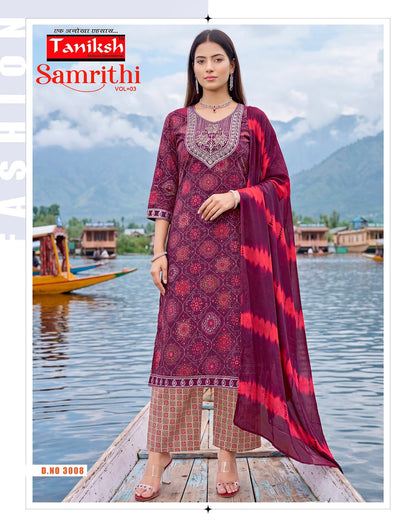 Samrithi Vol 3 Navkar Capsule Readymade Pant Style Suits Wholesaler