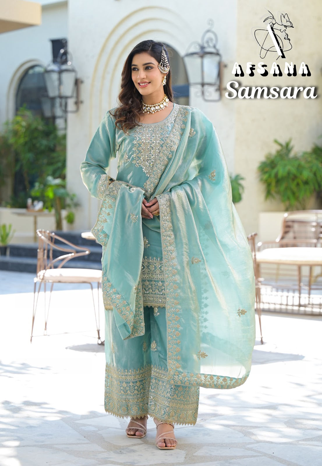 Samsara Afsana Readymade Plazzo Style Suits Manufacturer Ahmedabad