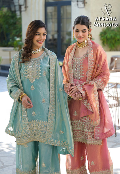 Samsara Afsana Readymade Plazzo Style Suits Manufacturer Ahmedabad