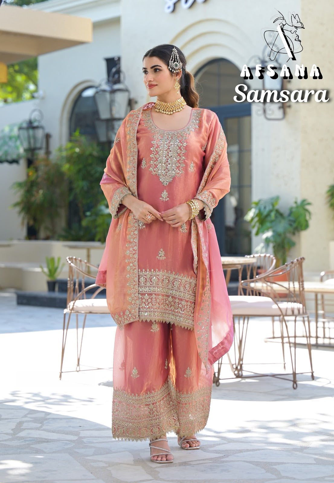 Samsara Afsana Readymade Plazzo Style Suits Manufacturer Ahmedabad