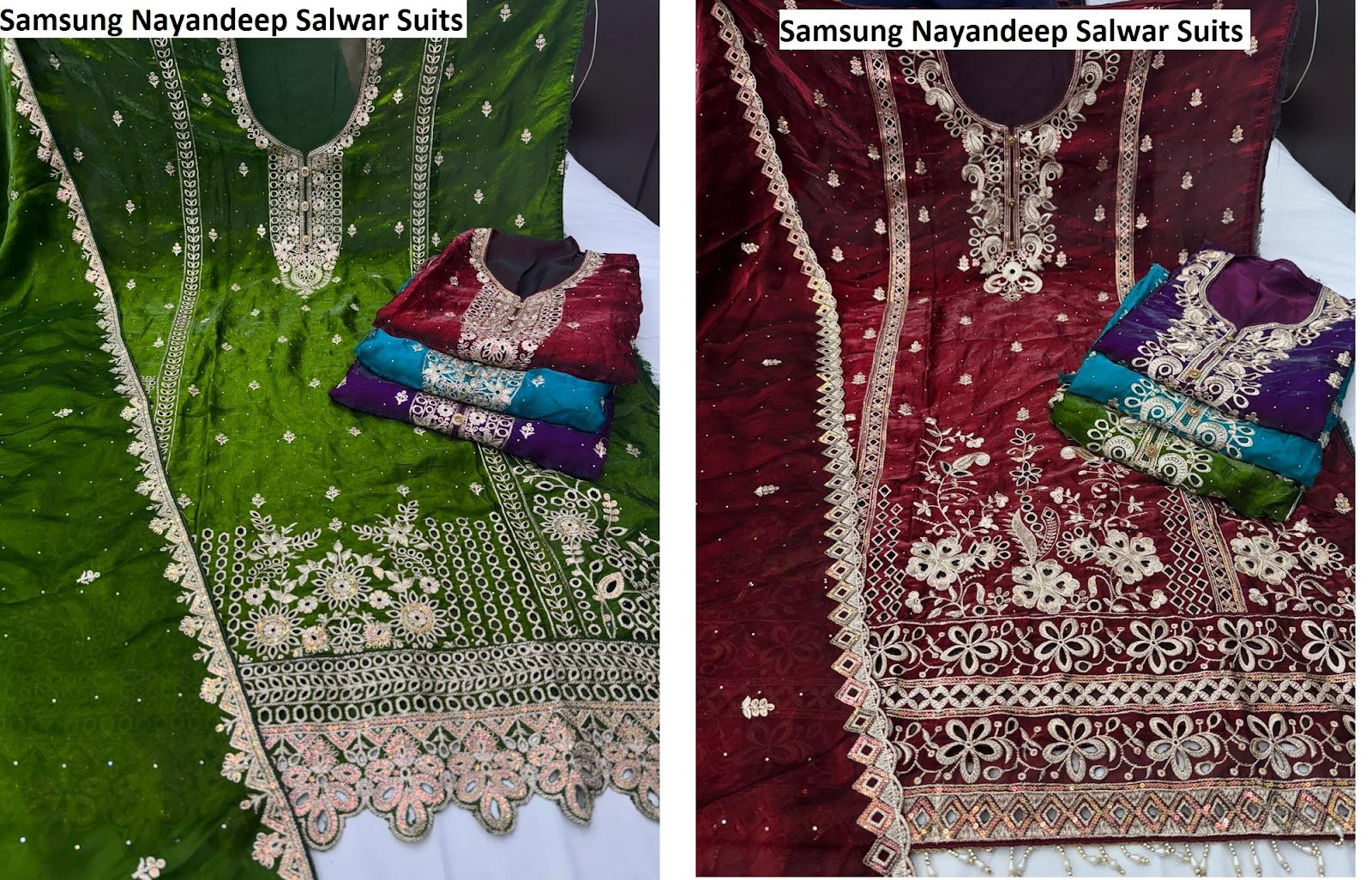 Samsung Nayandeep Satin Salwar Suits Wholesaler India