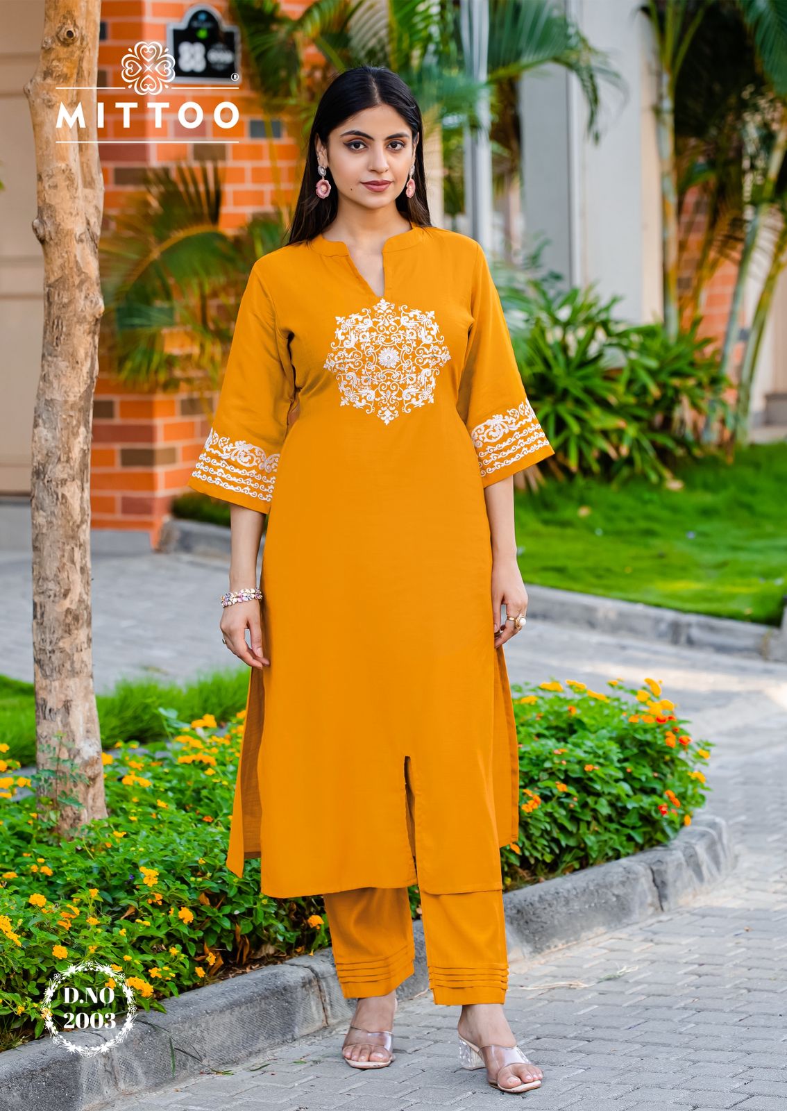 Samyaa Mittoo Viscose Weaving Kurti Pant Set Manufacturer India