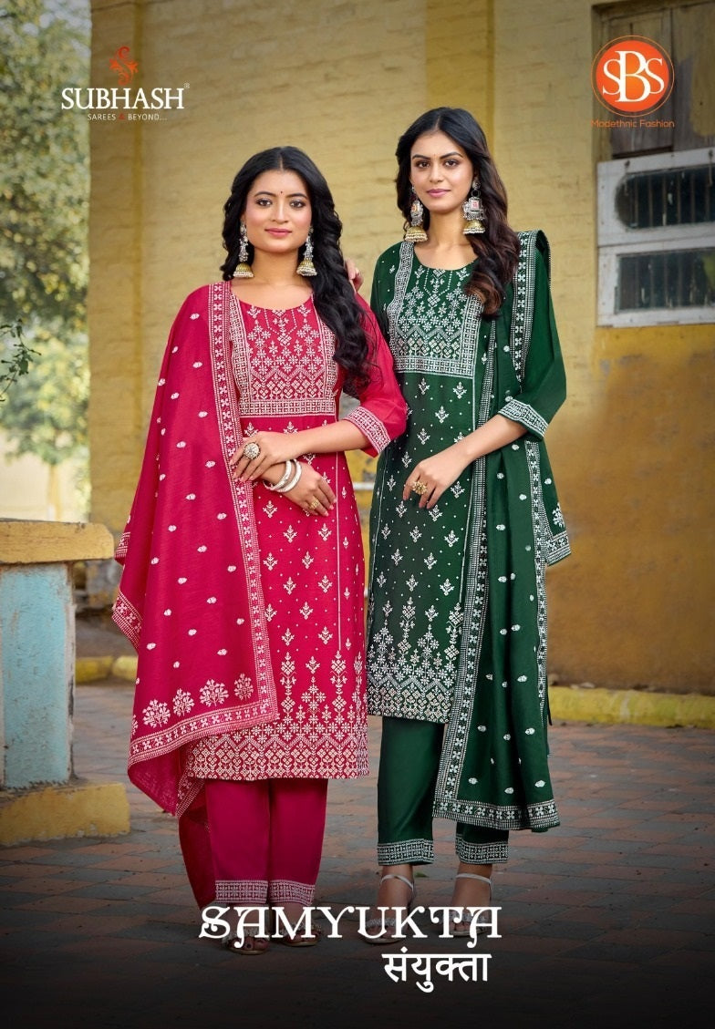 Samyukta Sbs Batik Readymade Pant Style Suits Exporter Gujarat