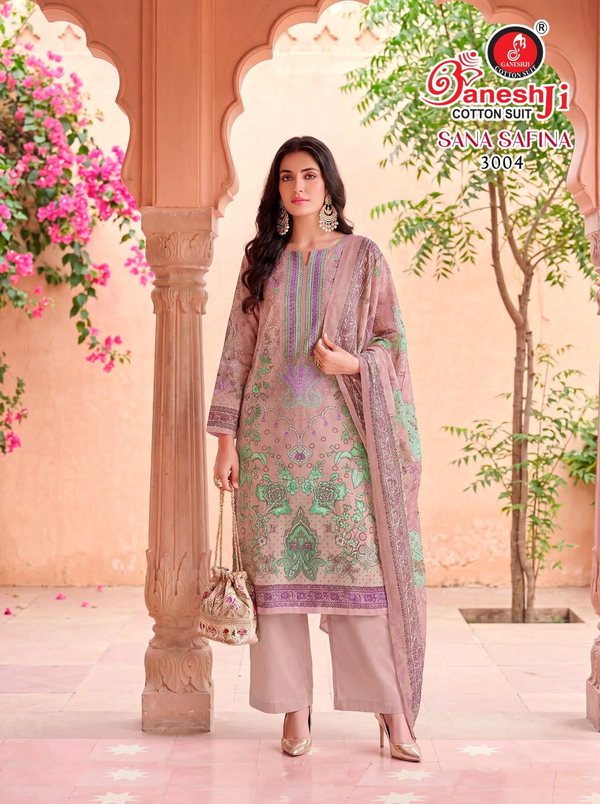 Sana Safina Vol 3 Ganeshji Cotton Karachi Salwar Suits Supplier Gujarat