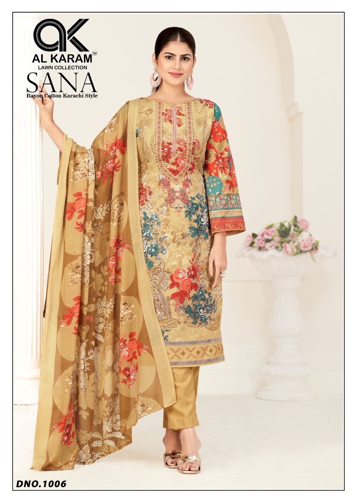 Sana Al Karam Reyon Karachi Salwar Suits Wholesale Rate