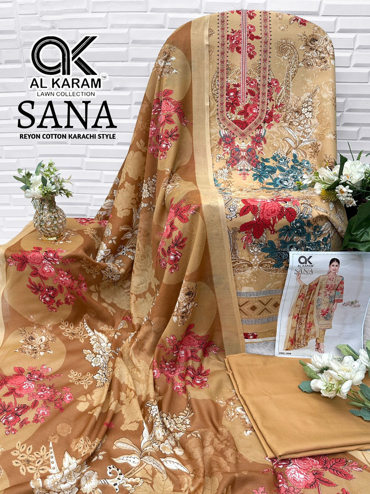 Sana Al Karam Reyon Karachi Salwar Suits Wholesale Rate