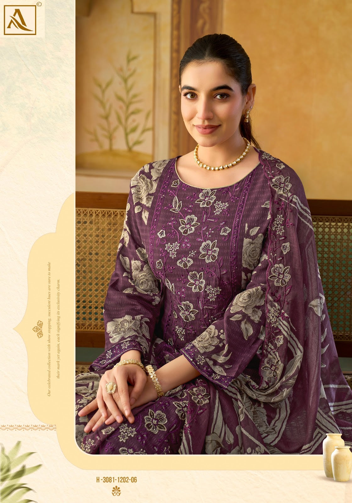 Sana And Sara Edition 2 Alok Cambric Cotton Karachi Salwar Suits Supplier India