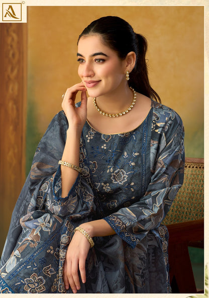 Sana And Sara Edition 2 Alok Cambric Cotton Karachi Salwar Suits Supplier India