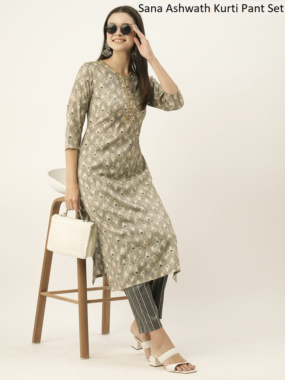 Sana Ashwath Rayon 18Kg Kurti Pant Set Exporter