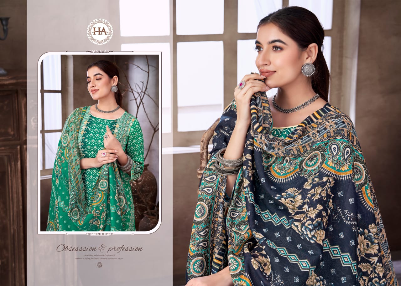Sana Noor Edition 5 Harshit Fashion Viscose Reyon Karachi Salwar Suits Manufacturer Gujarat