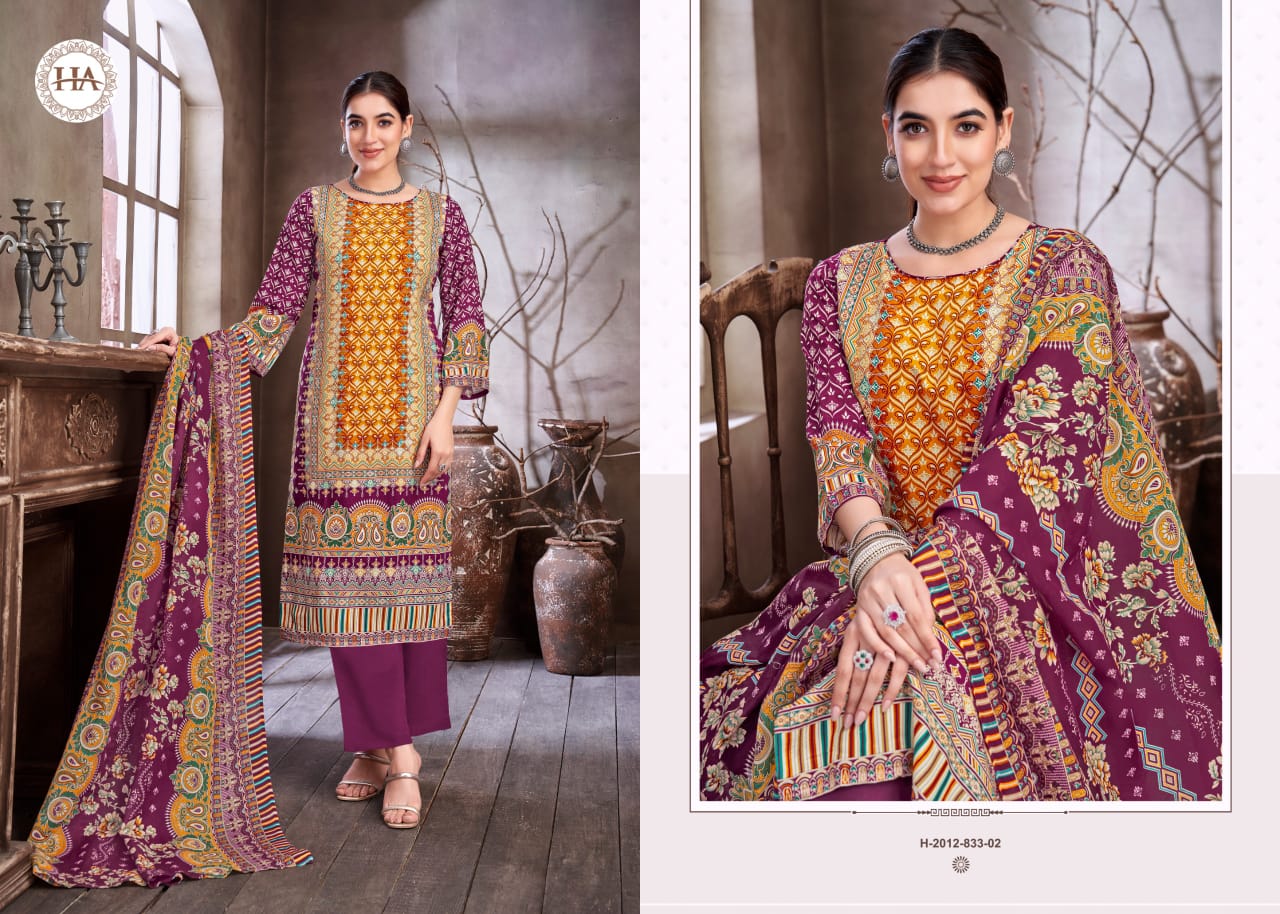 Sana Noor Edition 5 Harshit Fashion Viscose Reyon Karachi Salwar Suits Manufacturer Gujarat