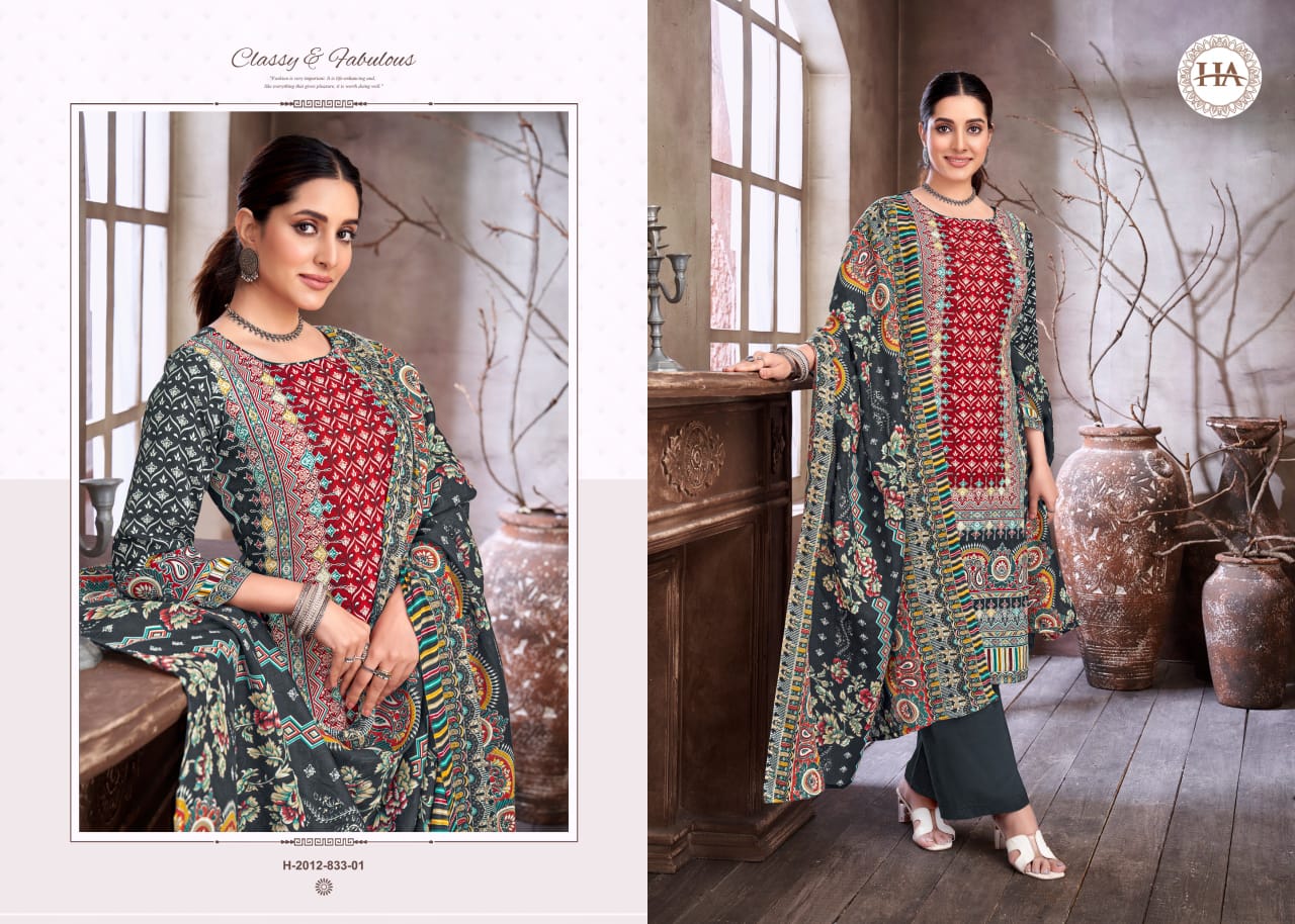 Sana Noor Edition 5 Harshit Fashion Viscose Reyon Karachi Salwar Suits Manufacturer Gujarat