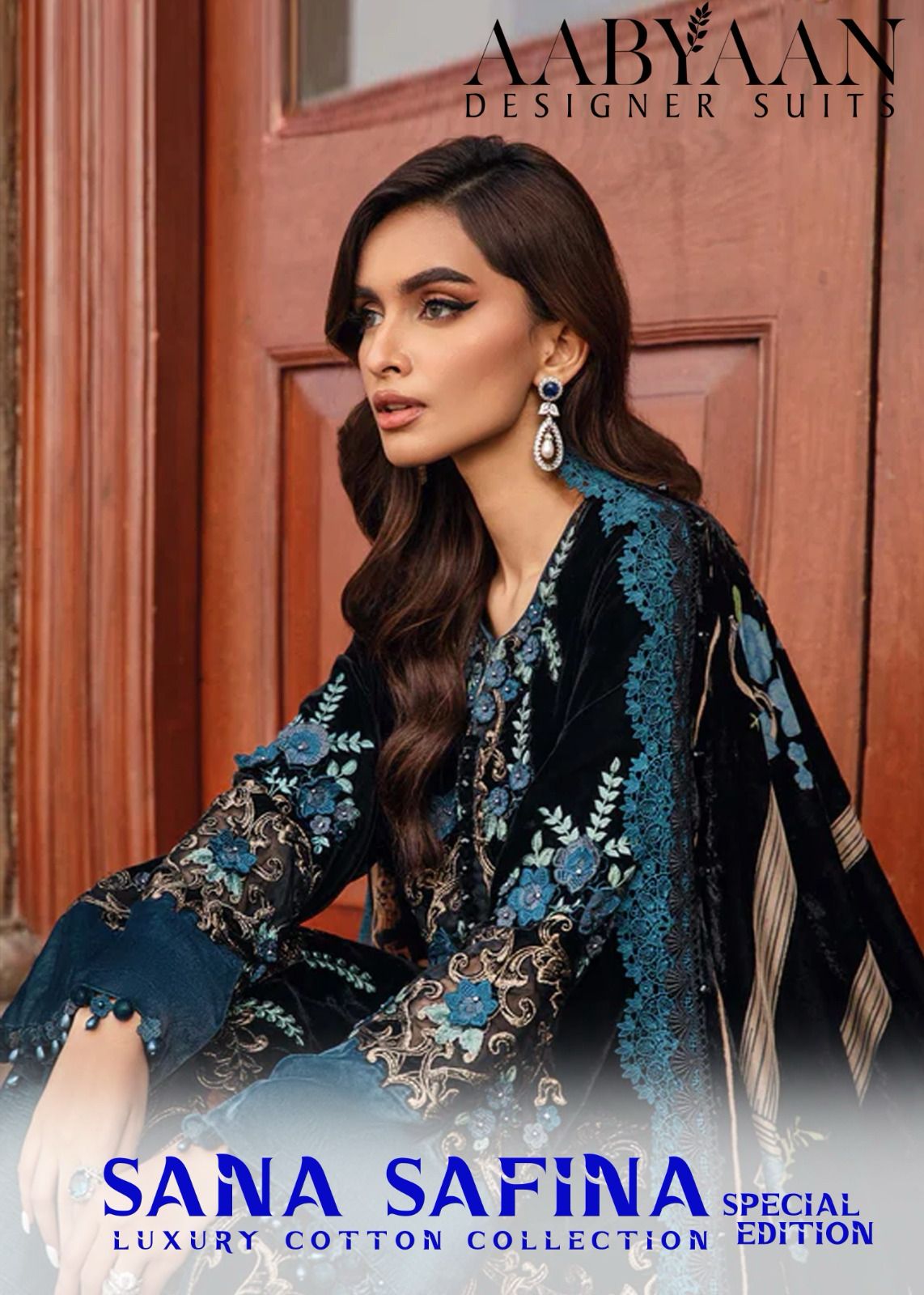 Sana Safina Special Edition Luxury Cotton Collection Aabyaan Karachi Salwar Suits Exporter Gujarat