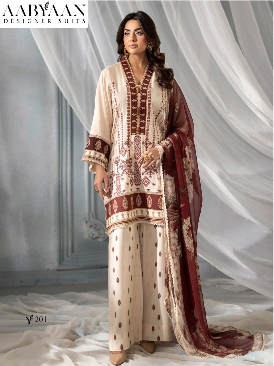 Sana Safina Vol 2 Aabyaan Mix Cotton Karachi Salwar Suits Wholesaler