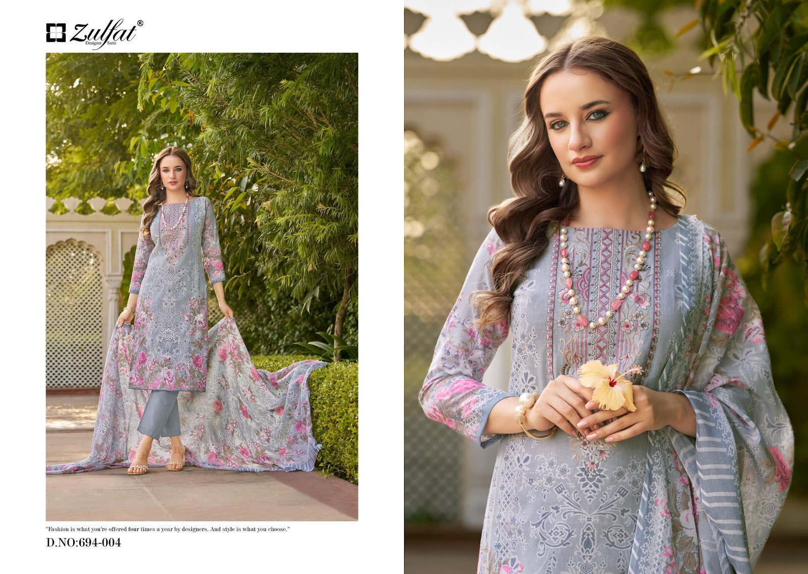 Sana Safina Vol 2 Zulfat Designer Cotton Karachi Salwar Suits Supplier Gujarat