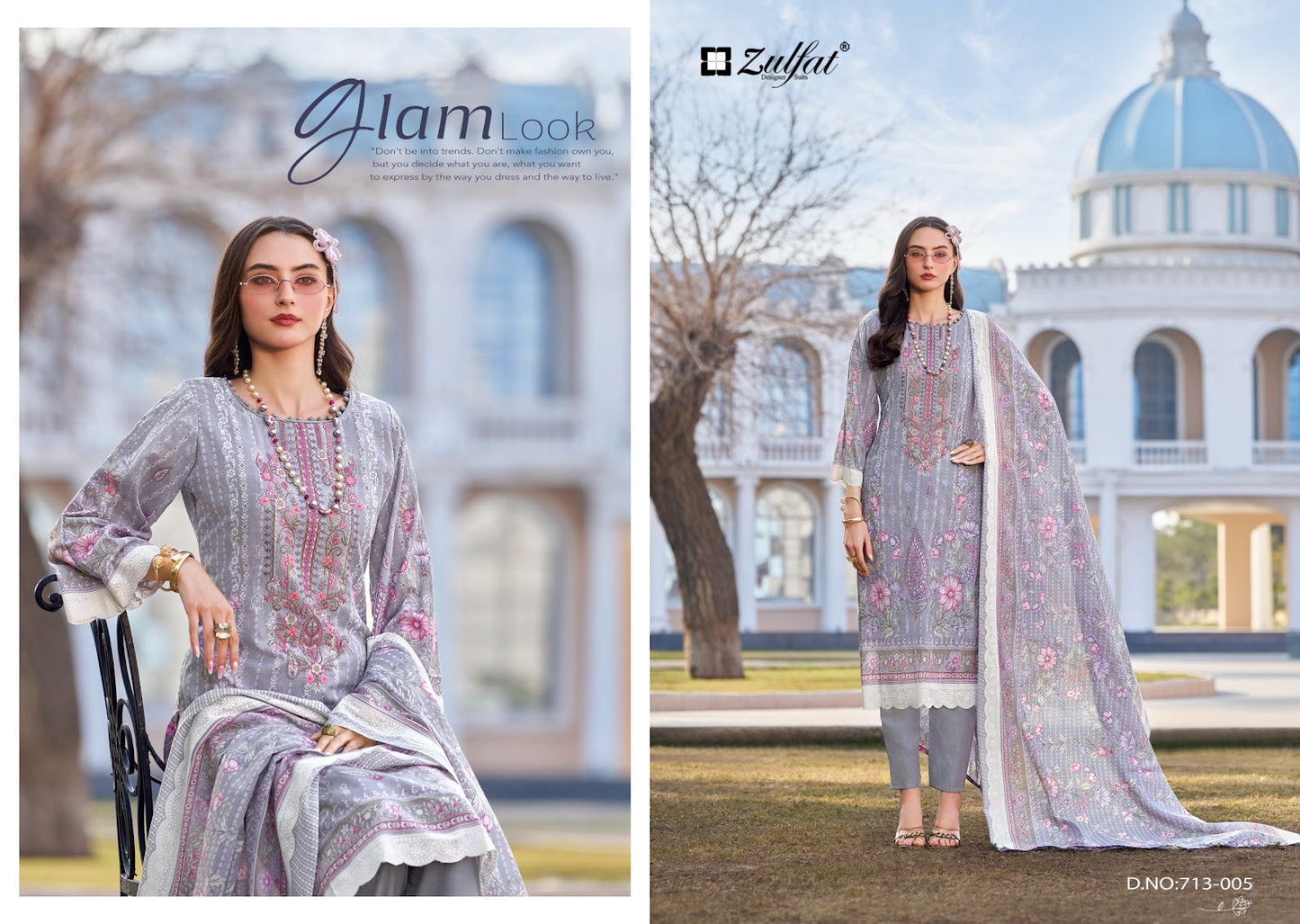 Sana Safina Vol 3 Zulfat Designer Cotton Karachi Salwar Suits Wholesale
