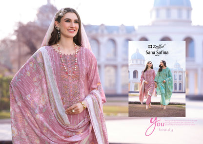 Sana Safina Vol 3 Zulfat Designer Cotton Karachi Salwar Suits Wholesale