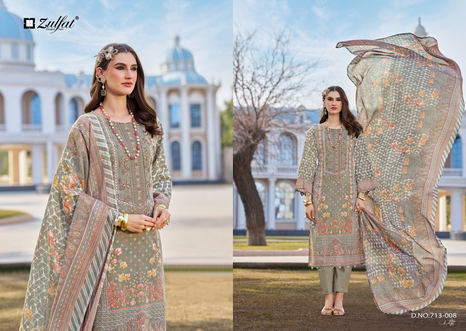 Sana Safina Vol 3 Zulfat Designer Cotton Karachi Salwar Suits Wholesale