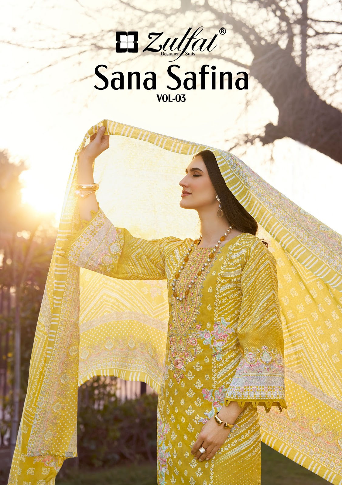 Sana Safina Vol 3 Zulfat Designer Cotton Karachi Salwar Suits Wholesale