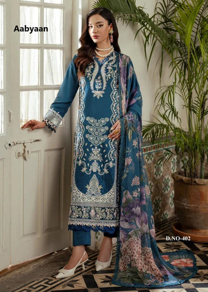 Sana Safina Vol 4 Luxury Cotton Collection Aabyaan Karachi Salwar Suits Wholesaler India