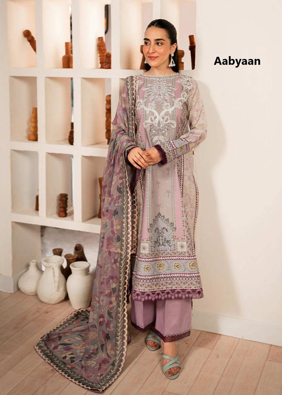 Sana Safina Vol 4 Luxury Cotton Collection Aabyaan Karachi Salwar Suits Wholesaler India