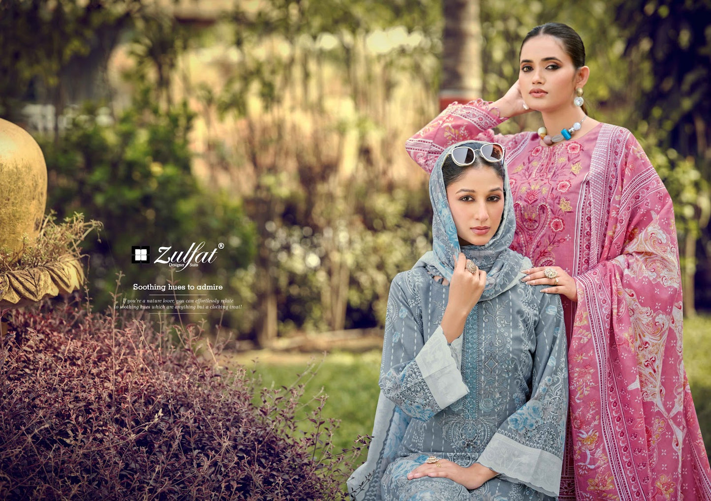 Sana Safina Vol 4 Zulfat Designer Cotton Karachi Salwar Suits Exporter