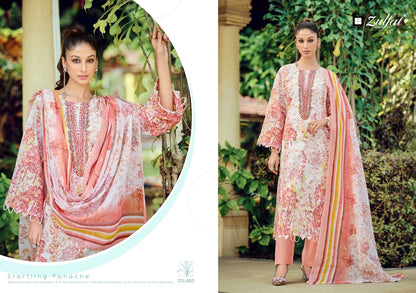 Sana Safina Vol 5 Zulfat Designer Pure Cotton Karachi Salwar Suits Manufacturer Ahmedabad