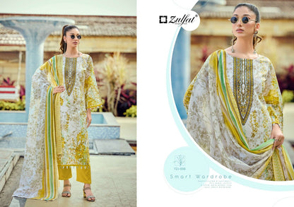 Sana Safina Vol 5 Zulfat Designer Pure Cotton Karachi Salwar Suits Manufacturer Ahmedabad