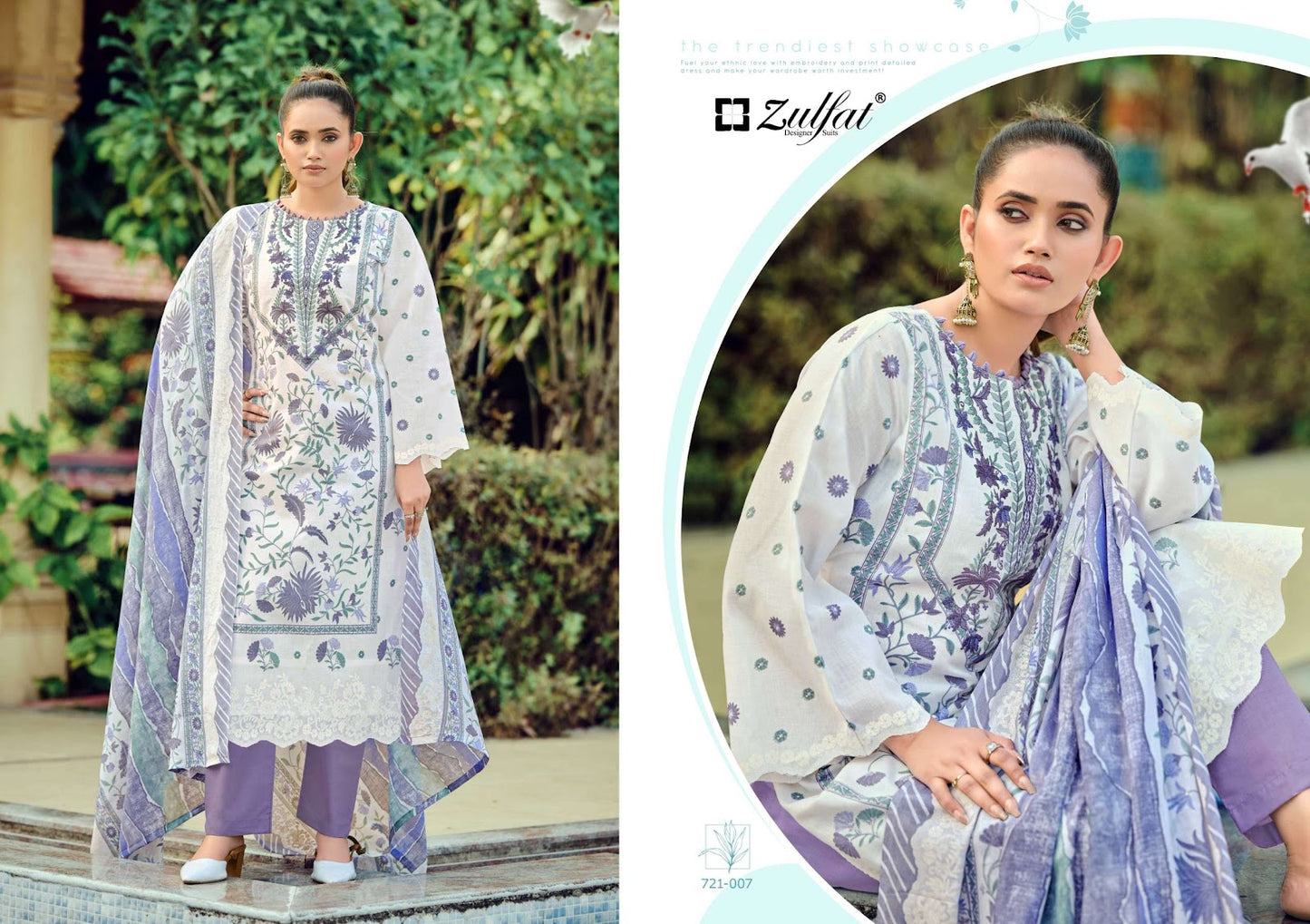 Sana Safina Vol 5 Zulfat Designer Pure Cotton Karachi Salwar Suits Manufacturer Ahmedabad